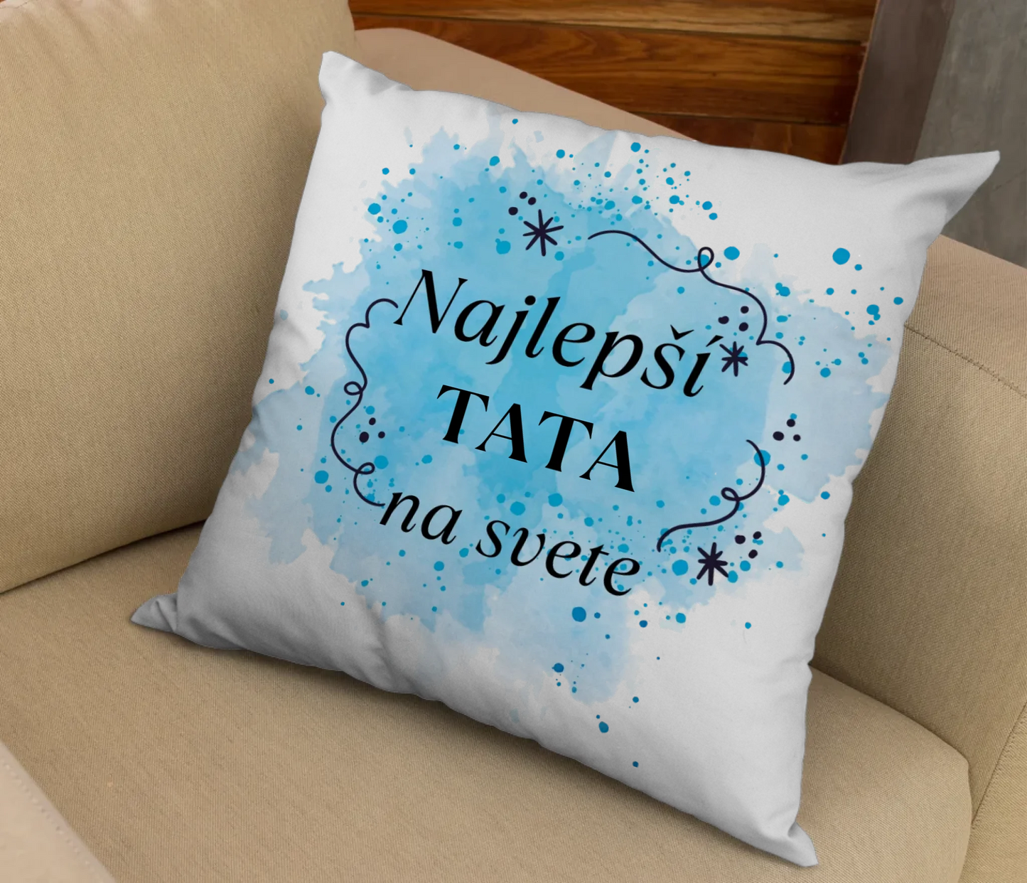 mockup-of-a-pillow-lying-on-a-beige-armchair-a14920